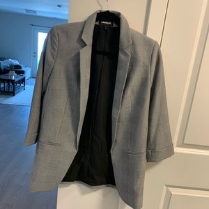 Express gray blazer size xs worn once
